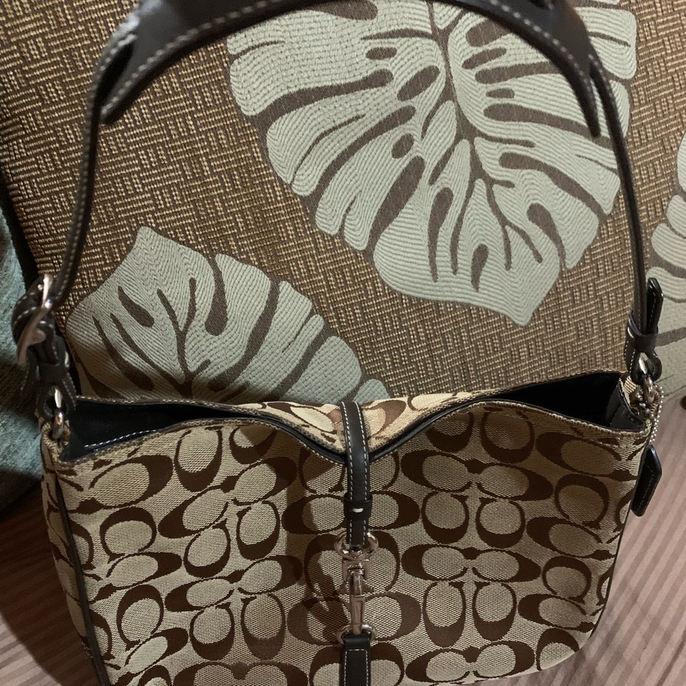 Vintage monogram Coach purse